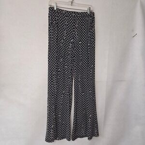 Nikki Poulos Alice Through the‎ Looking Glass Geometric Palazzo Pants Womens M